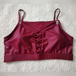 *Like New* Mono B Women's Large Red Strappy Sports Bra